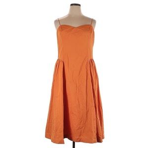 Abercrombie and Fitch Burnt Orange Midi Dress Women’s Size XL